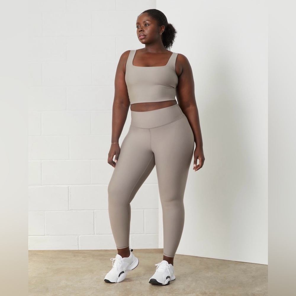 Abercrombie & Fitch YPB Taupe High-Waist Leggings